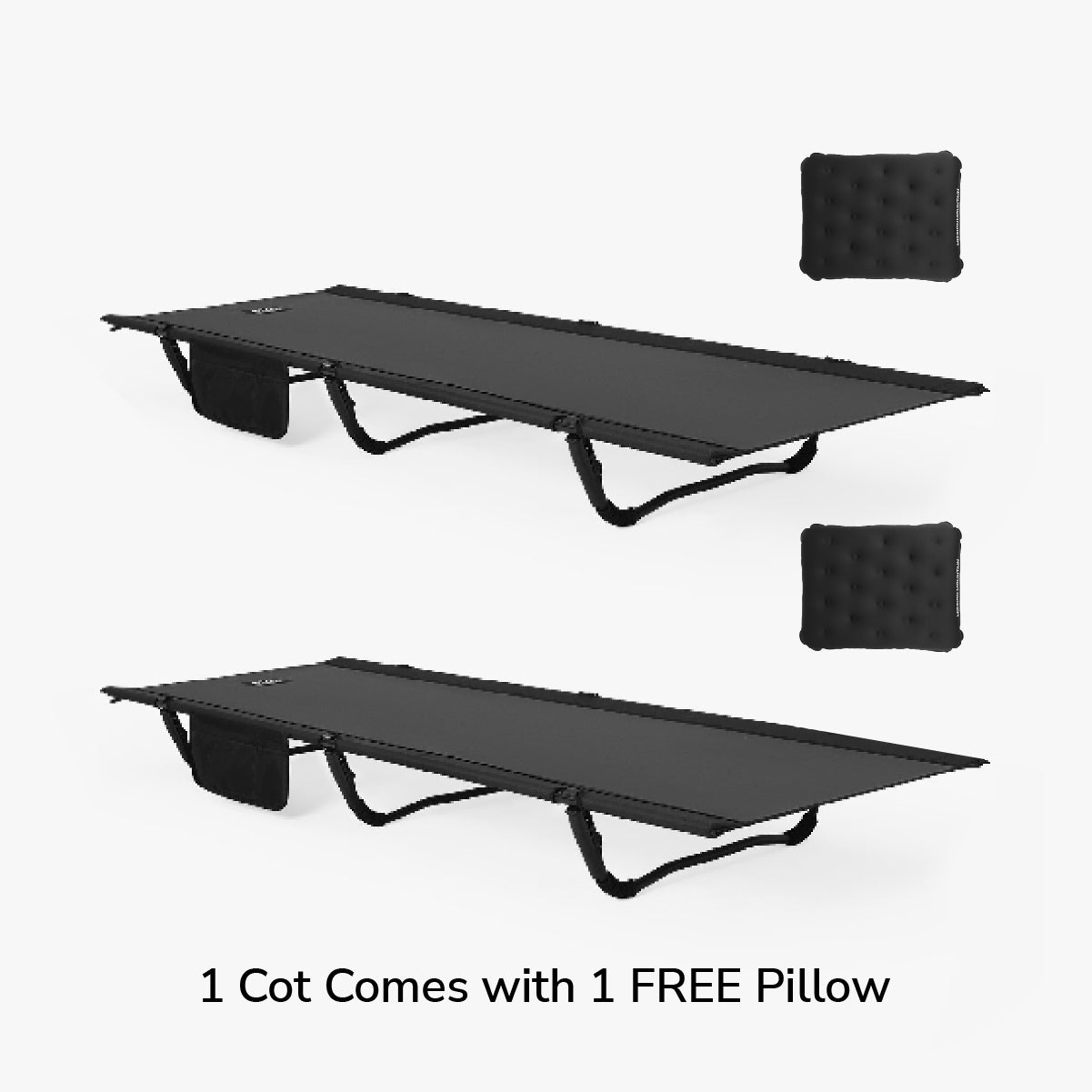 A4 Ultralight & Versatile Cot with Pillow