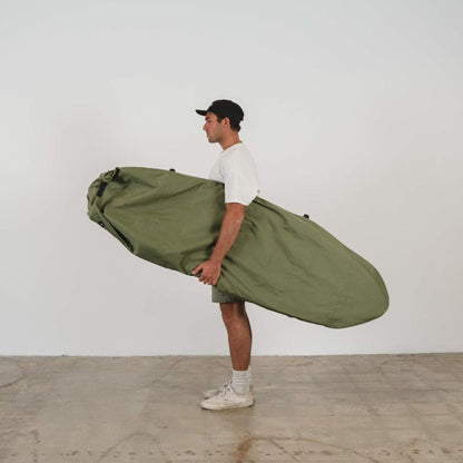 Olive Drab Canvas Surfboard Bag