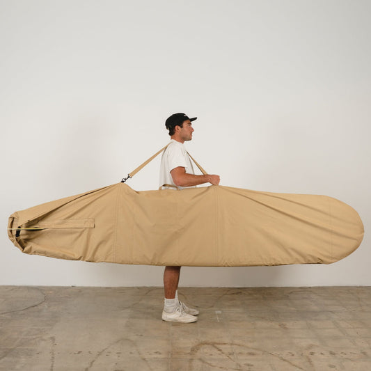 Harbor Tan Canvas Surfboard Bag