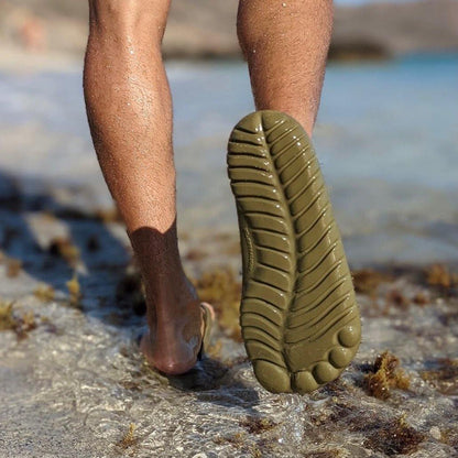 SEAWEED GREEN FLIP FLOPS