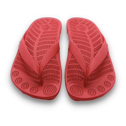 FIRE RED FLIP FLOPS