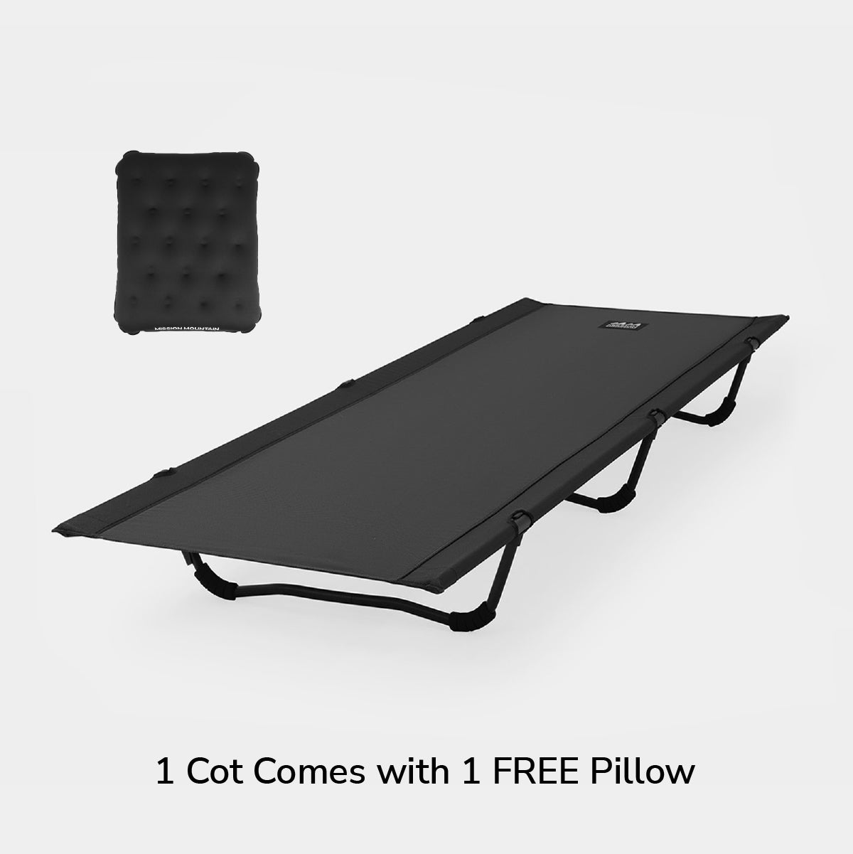 A4 Ultralight & Versatile Cot with Pillow