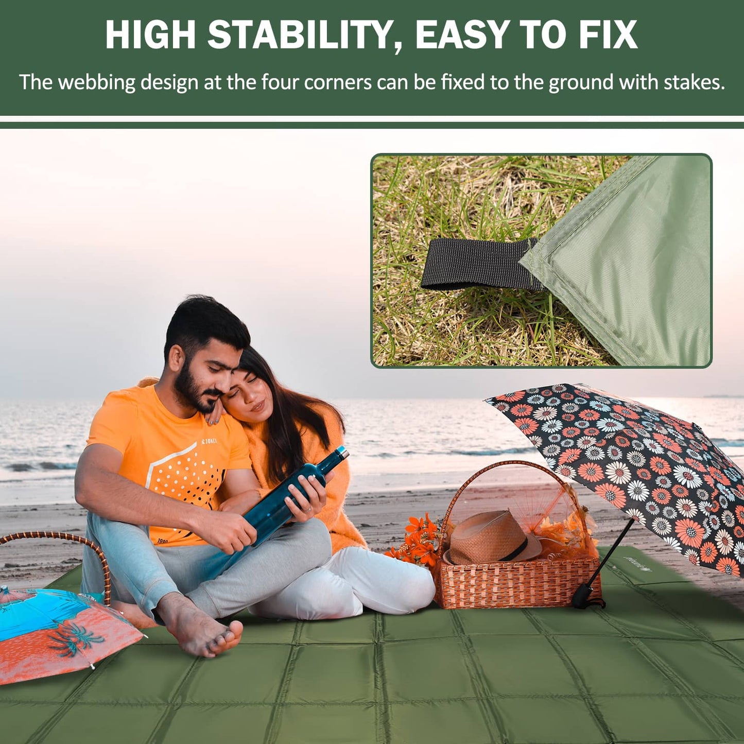 Extra Large Foam Sleeping Pad 91.3" x 73.6" for AYAMAYA 6 Person Pop Up Tents