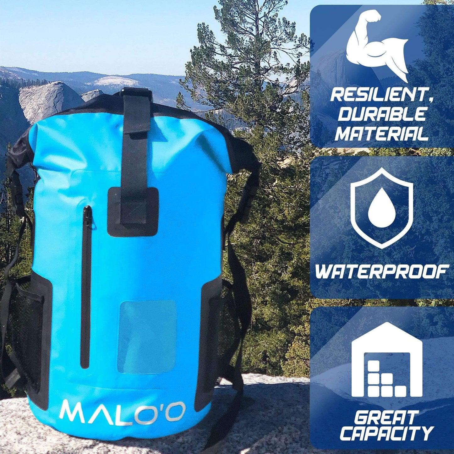 Malo'o DryPack Waterproof Backpack - 30 Liters