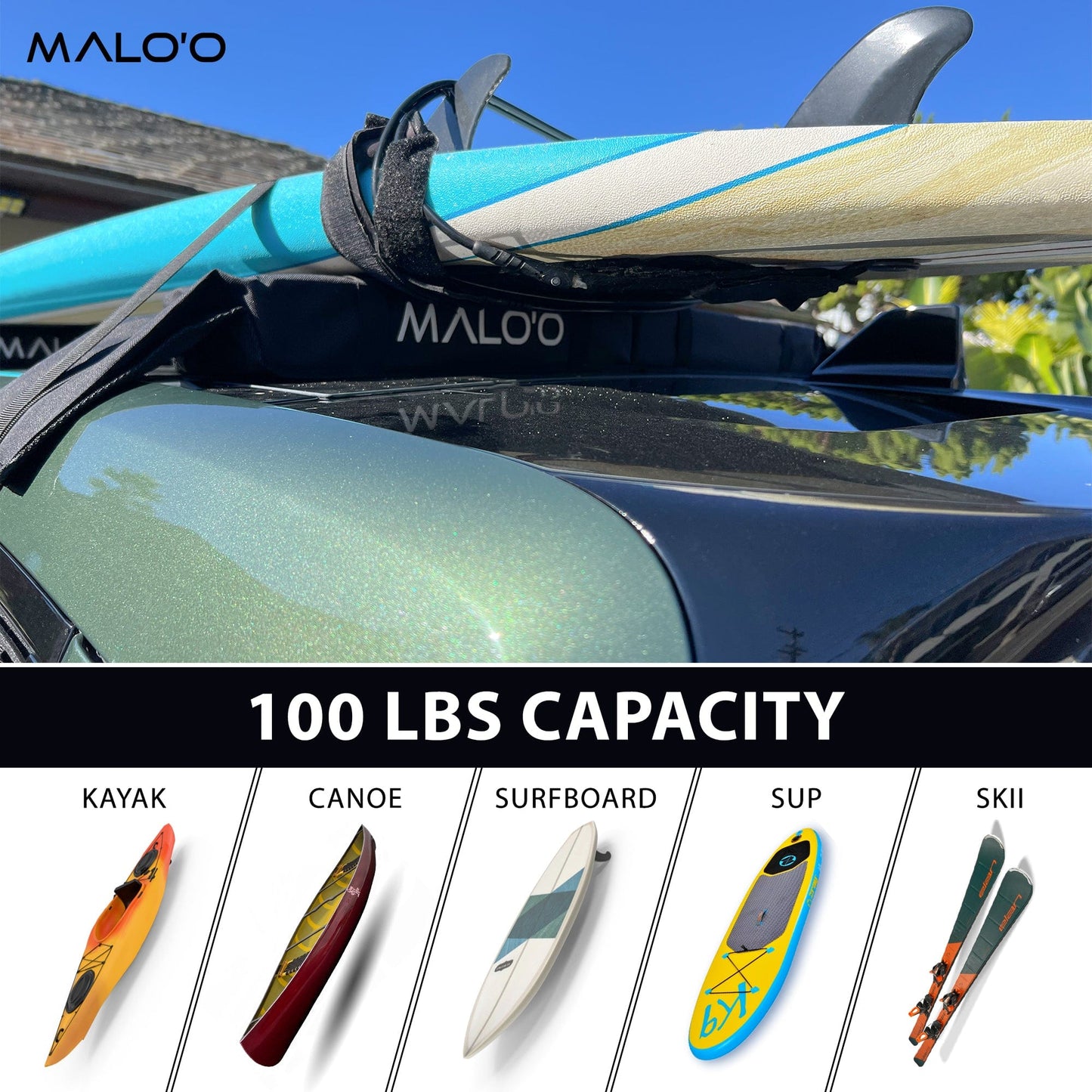 Malo'o Surfboard Roof Rack