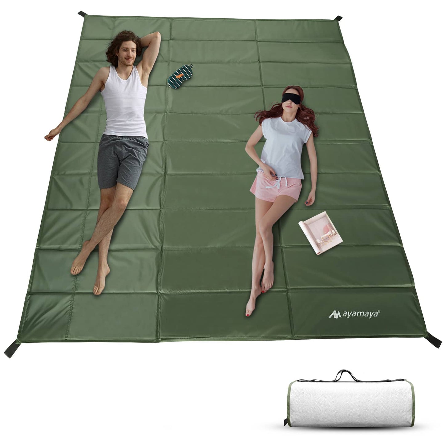 Extra Large Foam Sleeping Pad 91.3" x 73.6" for AYAMAYA 6 Person Pop Up Tents